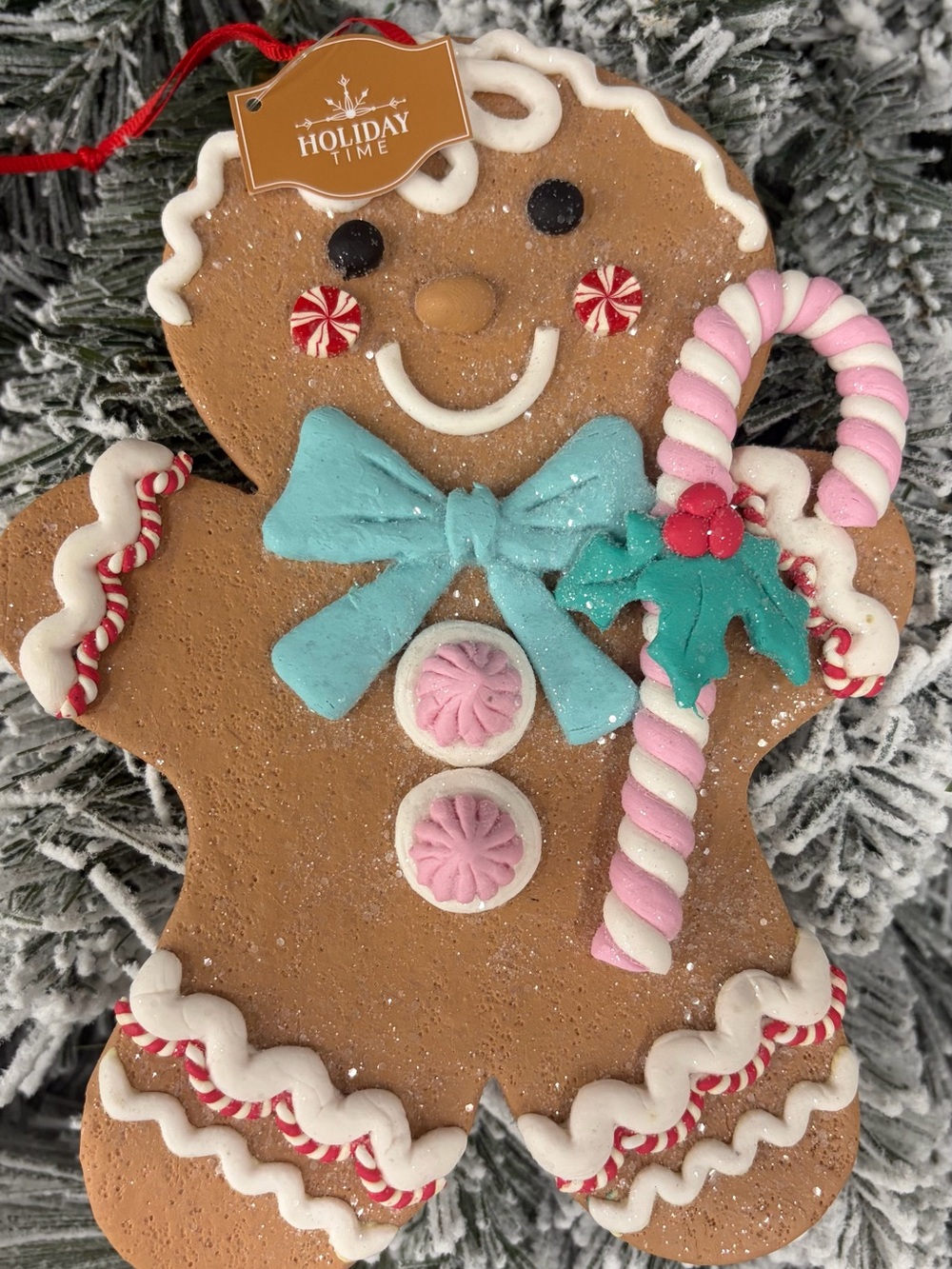 Holiday Time Pastel Gingerbread
Man Ornament Jumbo